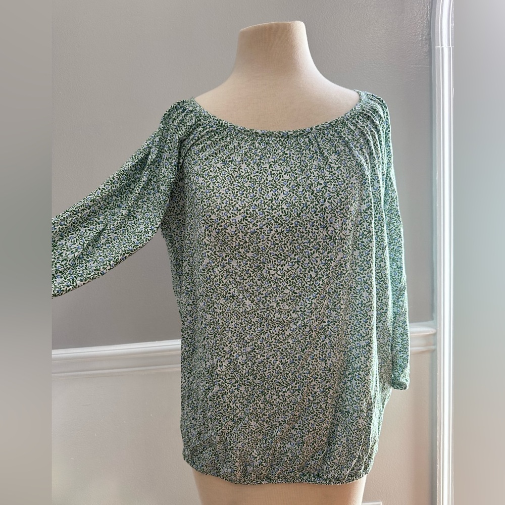 NWT Michael Kors Floral 3/4 Sleeve Blouse